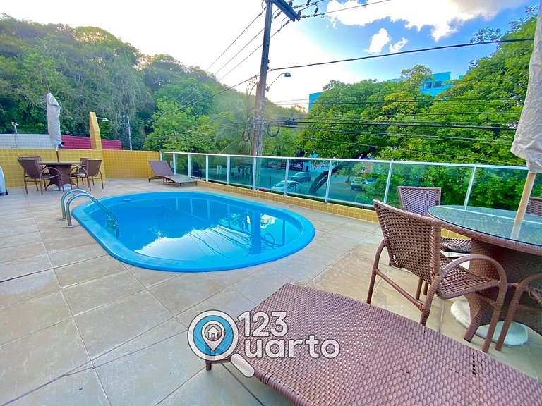 Apartamento ao Lado do Bar do Cuscuz #MF408