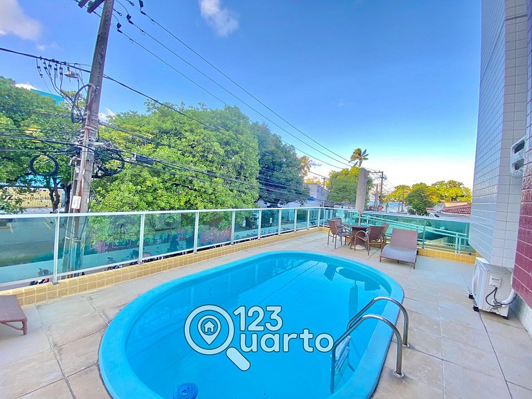 Apartamento ao Lado do Bar do Cuscuz #MF408