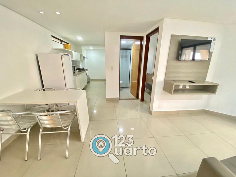 Gold Flat Cabo Branco By 123Quarto | Confort