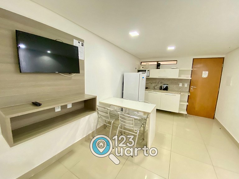 Gold Flat Cabo Branco | Vista Piscina #GFCB123