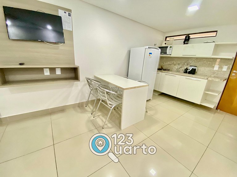 Gold Flat Cabo Branco | Vista Piscina #GFCB123