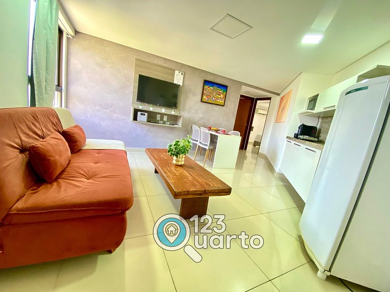 Gold Flat Cabo Branco | Apto 2 Quartos #GFCB327