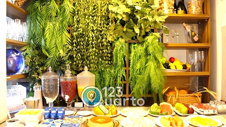 Gold Flat Cabo Branco | Vista Piscina #GFCB123