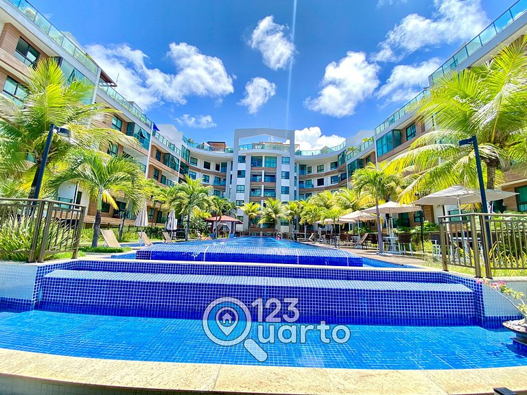 Elegance Cabo Branco | 2 Quartos Casal #LPM103B