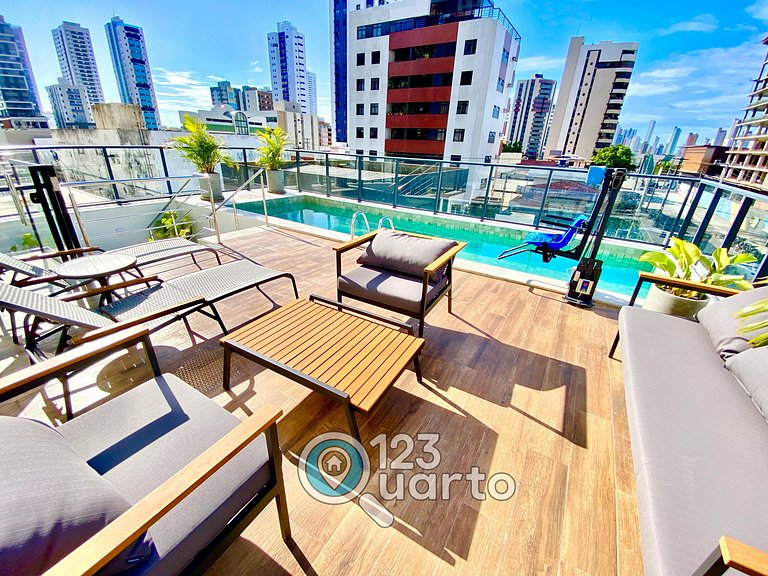 Apartamento Luxuoso Melhor de João Pessoa #SPL604