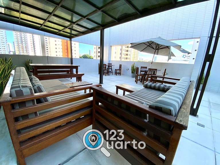 Flat Confort - Ao lado do Shopping Manaíra #MJ105