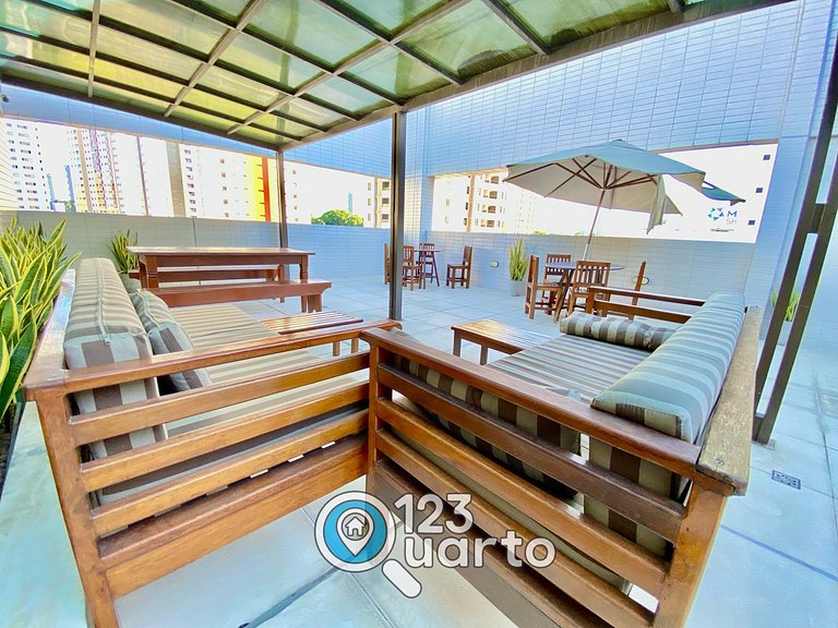 Flat Confort - Ao lado do Shopping Manaíra #MJ105