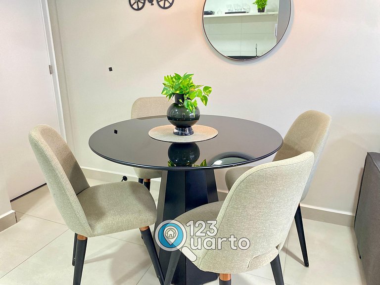Mahalo Flat Cabo Branco | Conforto - 123Quarto