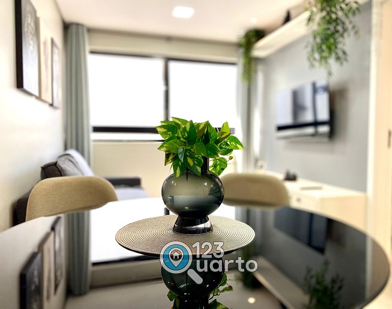 Mahalo Flat Cabo Branco | Conforto - 123Quarto