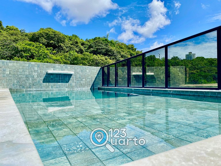 Mahalo Flat Cabo Branco | Conforto - 123Quarto