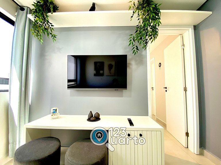Mahalo Flat Cabo Branco | Conforto - 123Quarto