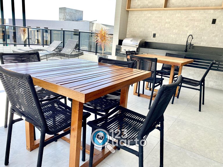 Mahalo Flat Cabo Branco | Conforto - 123Quarto