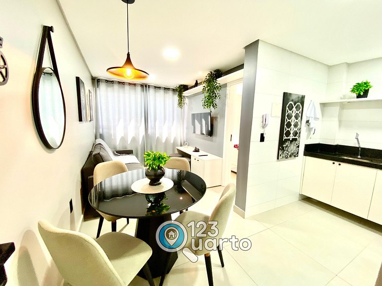 Mahalo Flat Cabo Branco | Conforto - 123Quarto