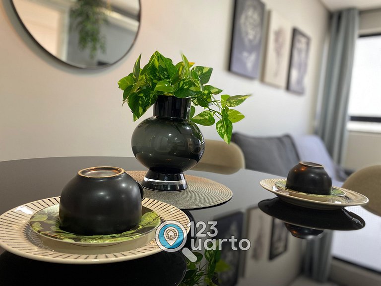 Mahalo Flat Cabo Branco | Conforto - 123Quarto