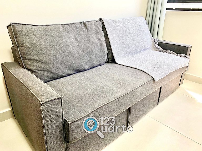 Mahalo Flat Cabo Branco | Conforto - 123Quarto