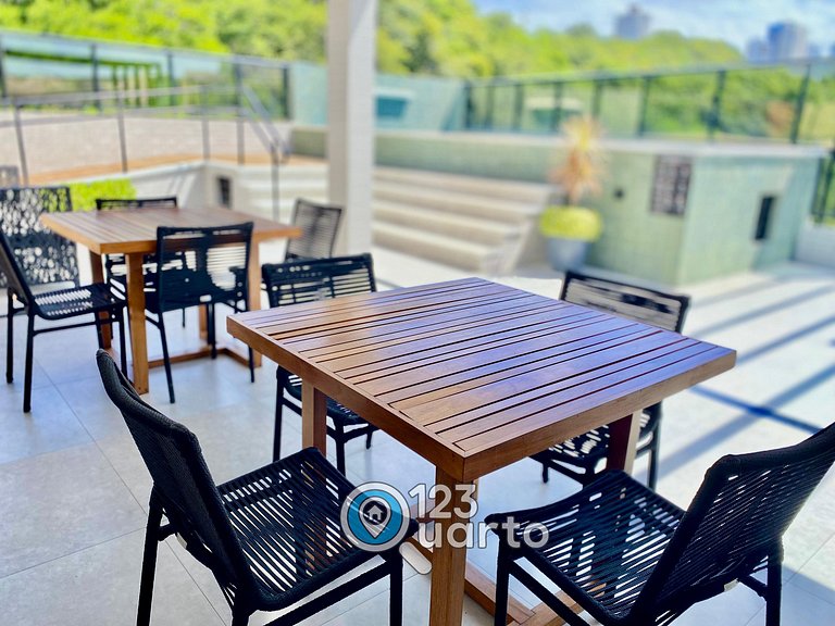 Mahalo Flat Cabo Branco | Conforto - 123Quarto