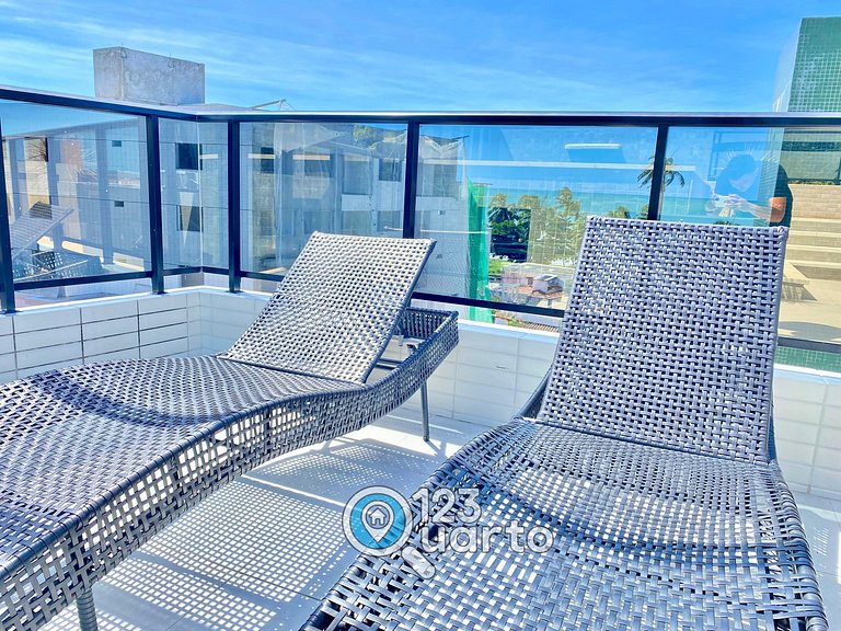 Mahalo Flat Cabo Branco | Conforto - 123Quarto