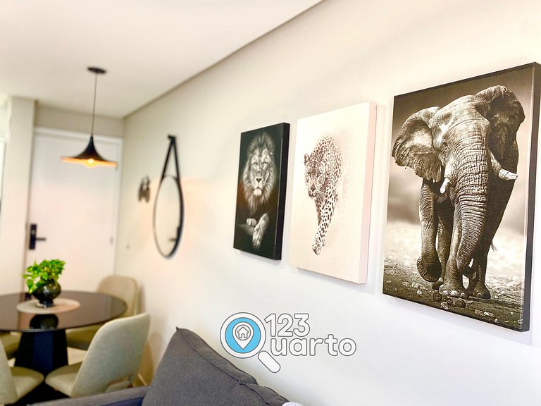 Mahalo Flat Cabo Branco | Conforto - 123Quarto