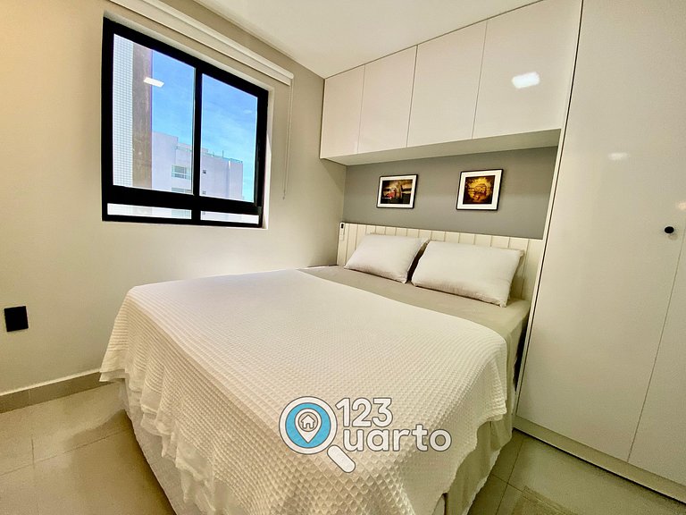 Mahalo Flat Cabo Branco | Conforto - 123Quarto