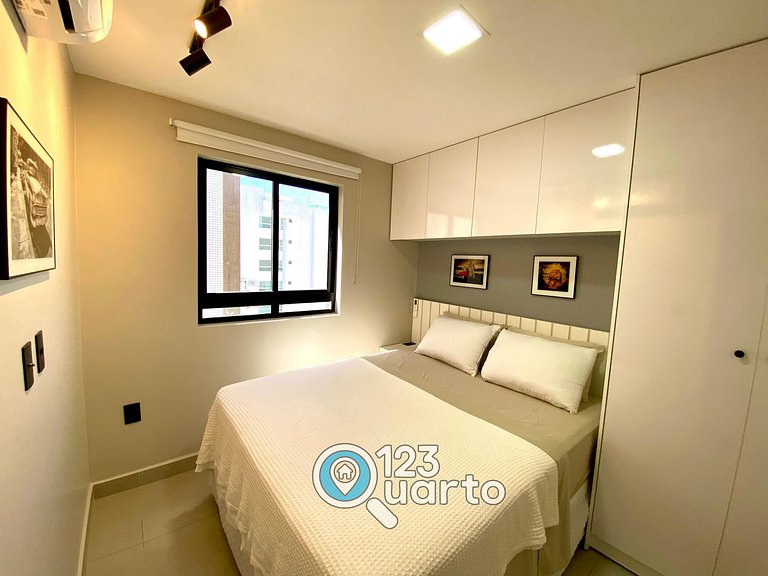 Mahalo Flat Cabo Branco | Conforto - 123Quarto