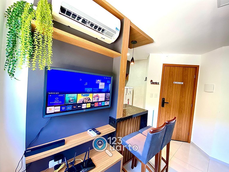 Flat Confortável em Cabo Branco #RA304