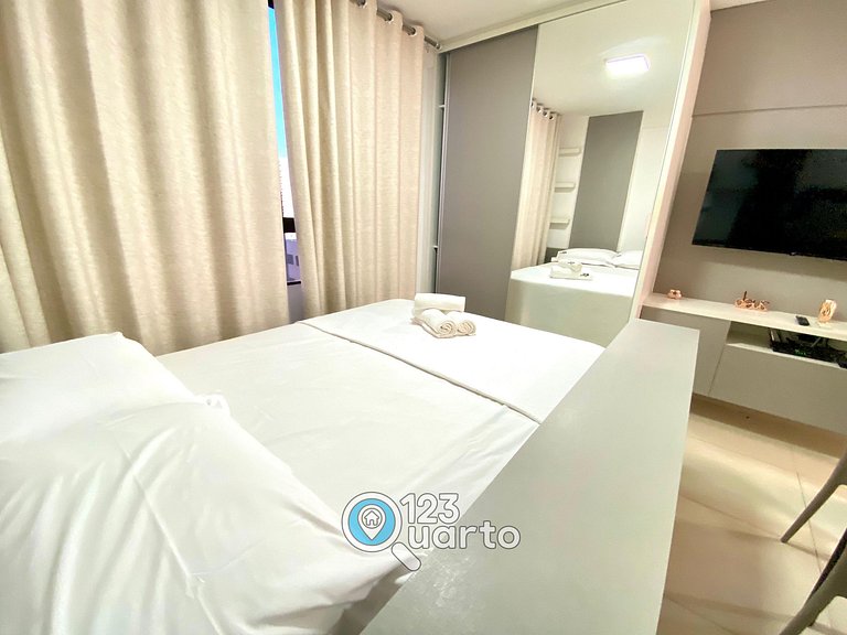 Flat em Tambaú com Wi-Fi e Netflix – Conforto