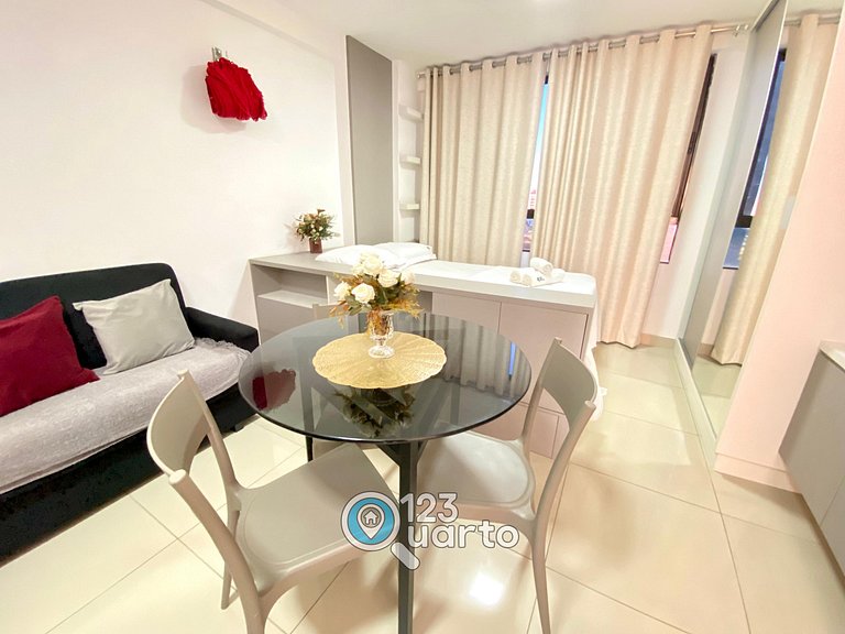 Flat em Tambaú com Wi-Fi e Netflix – Conforto