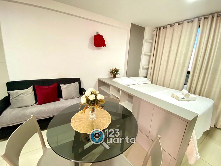 Flat em Tambaú com Wi-Fi e Netflix – Conforto