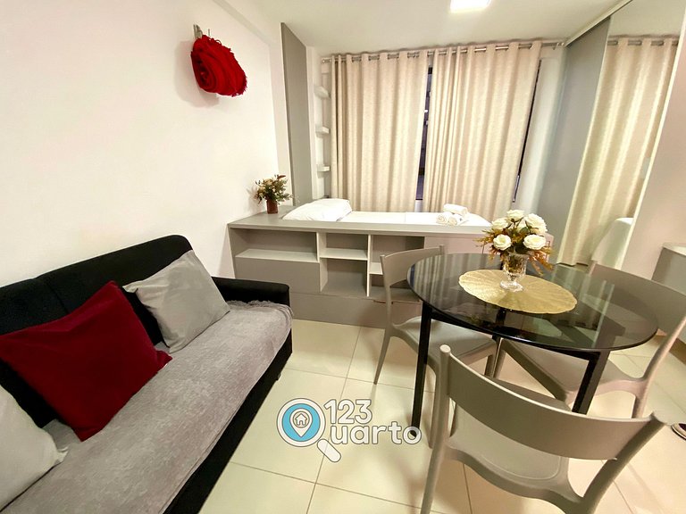 Flat em Tambaú com Wi-Fi e Netflix – Conforto