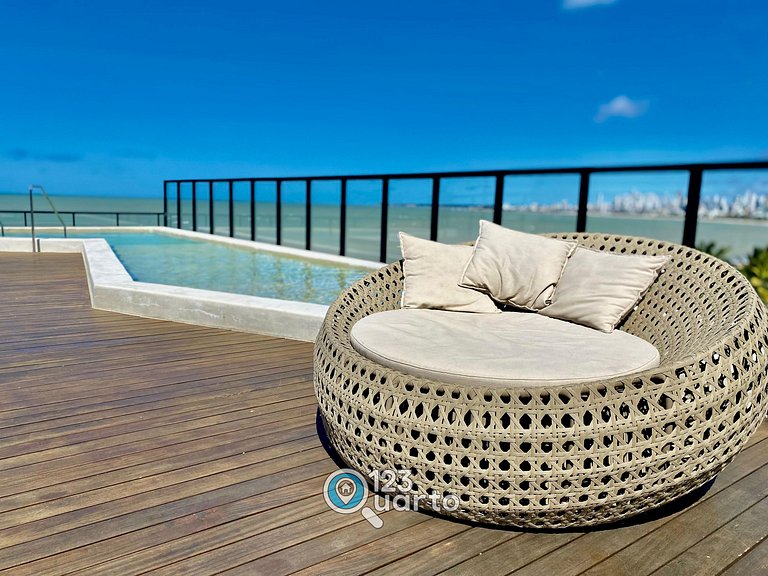 Apartamento By 123Quarto | Beira Mar, Pé na Areia XR207