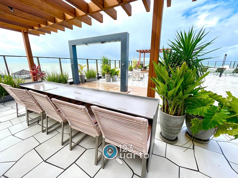 Flat Beira-Mar no Bessa | 123Quarto #GS115