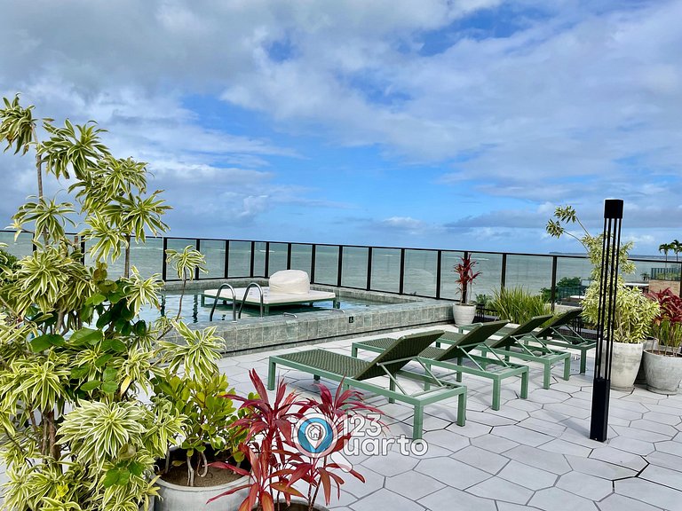 Flat Beira-Mar no Bessa | 123Quarto #GS115