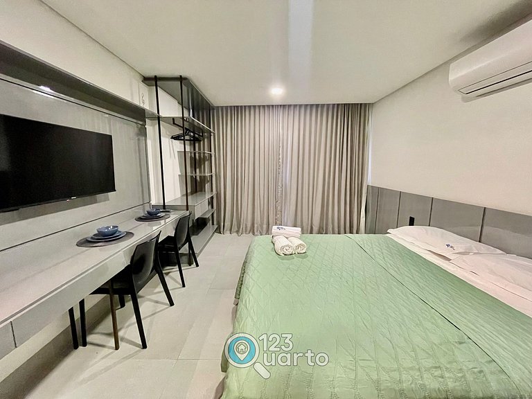 Flat Beira-Mar no Bessa | 123Quarto #GS115