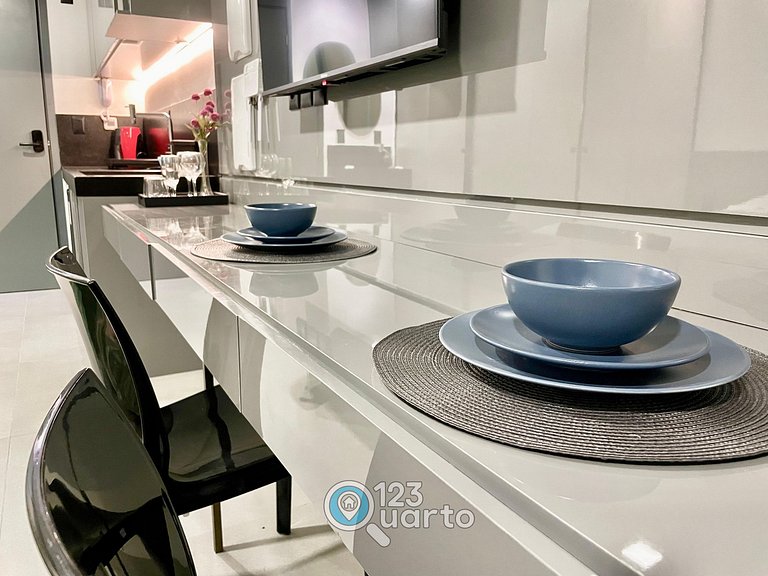 Flat Beira-Mar no Bessa | 123Quarto #GS115
