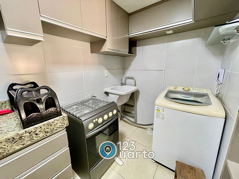 Elegance Cabo Branco | 2 Quartos Casal #LPM103B