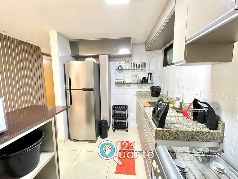 Elegance Cabo Branco | 2 Quartos Casal #LPM103B