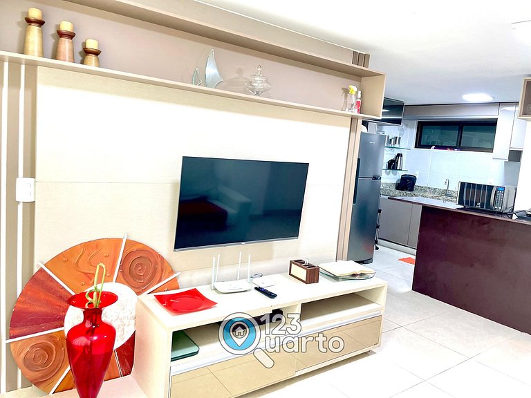 Elegance Cabo Branco | 2 Quartos Casal #LPM103B