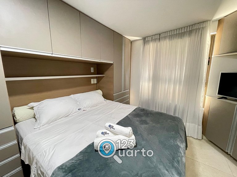 Elegance Cabo Branco | 2 Quartos Casal #LPM103B