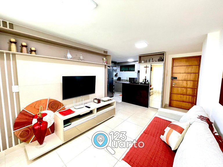 Elegance Cabo Branco | 2 Quartos Casal #LPM103B