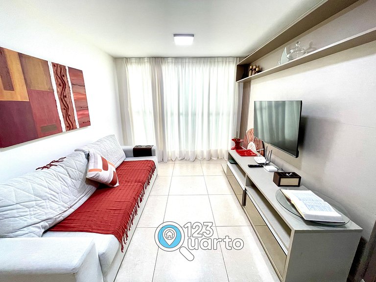 Elegance Cabo Branco | 2 Quartos Casal #LPM103B