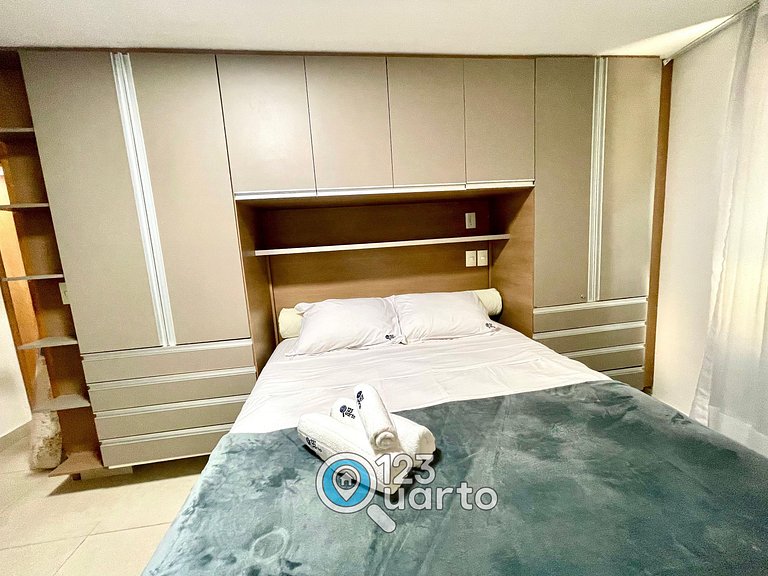 Elegance Cabo Branco | 2 Quartos Casal #LPM103B