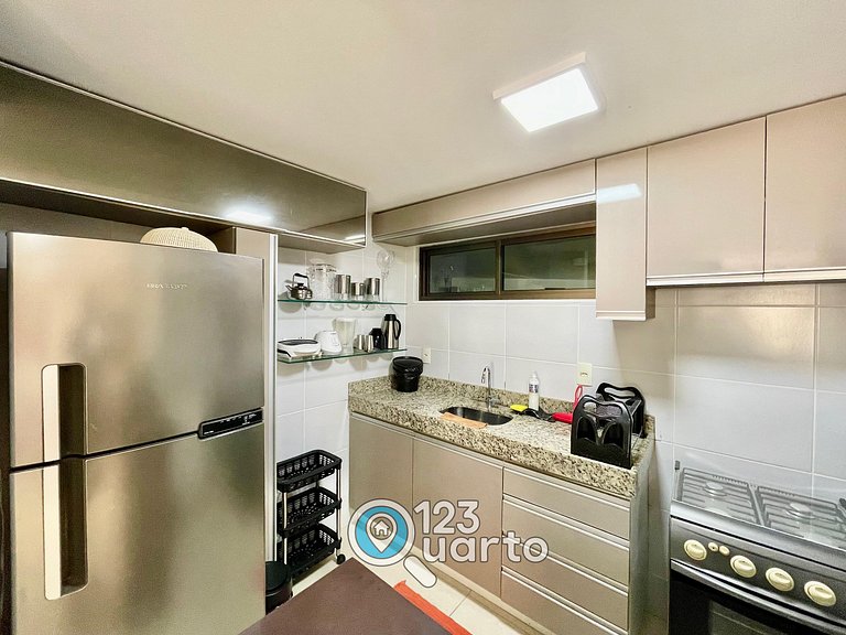 Elegance Cabo Branco | 2 Quartos Casal #LPM103B