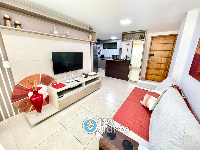 Elegance Cabo Branco | 2 Quartos Casal #LPM103B