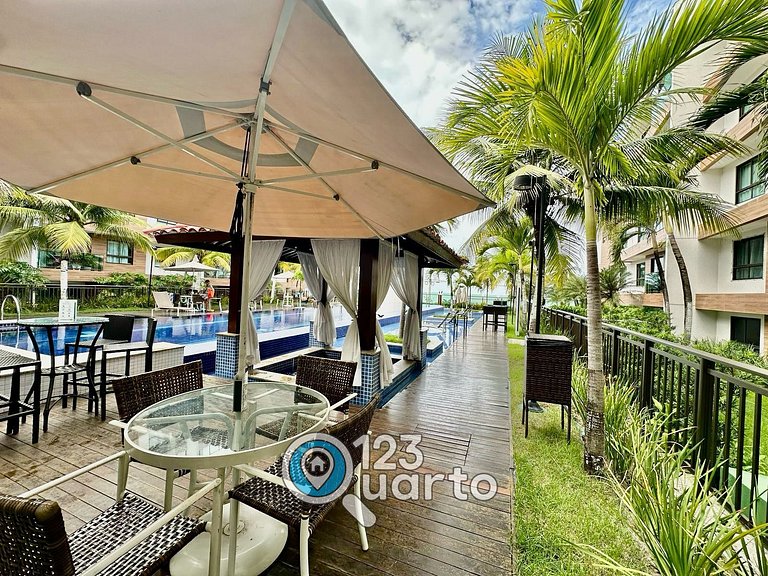 Elegance Cabo Branco | 2 Quartos Casal #LPM103B