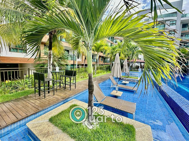 Elegance Cabo Branco | 2 Quartos Casal #LPM103B