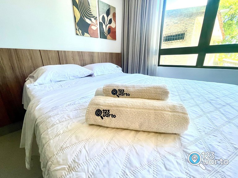 Flat Beira-Mar no Bessa | 123Quarto #GS121