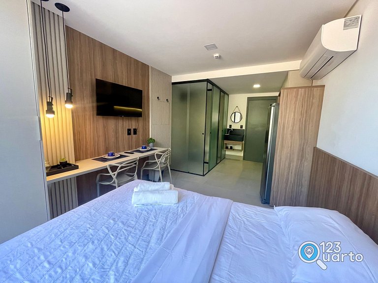 Flat Beira-Mar no Bessa | 123Quarto #GS121