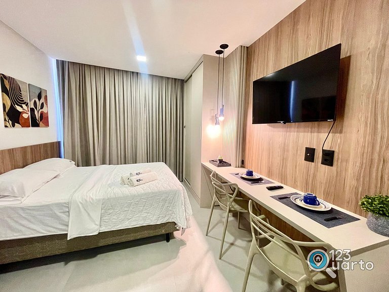 Flat Beira-Mar no Bessa | 123Quarto #GS121