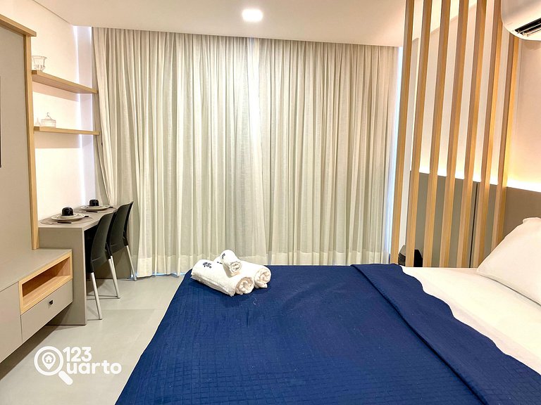 Flat Beira-Mar no Bessa | 123Quarto #GS220