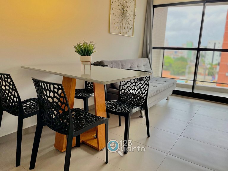 Apto 2 Quartos Com Varanda | Oceânica Cabo Branco